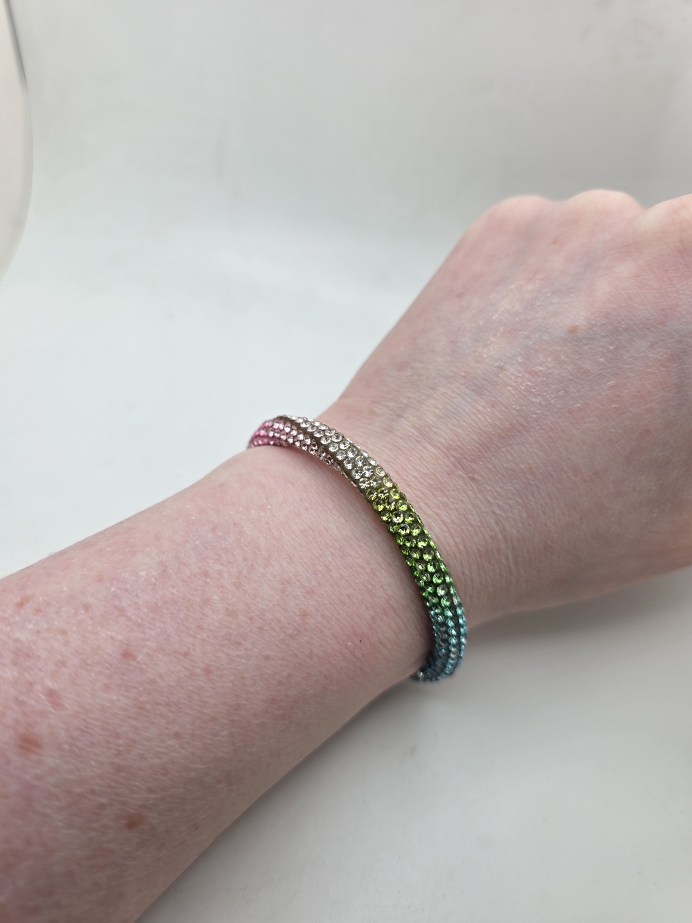Rainbow Rhinestone Bracelet - Picture 4 of 4